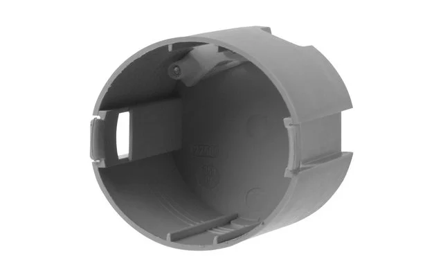 Einbaudose mit Zugentlastung dunkelgrau