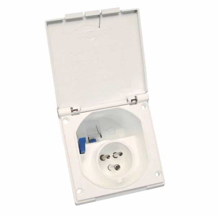 Einbaustecker CEE 17 für den Anschluss an 220 Volt 16 Ampere HABA