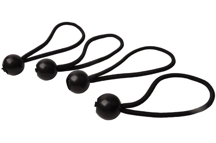 Elastische Planenschnüre 4x schwarz 150 mm > 300 mm