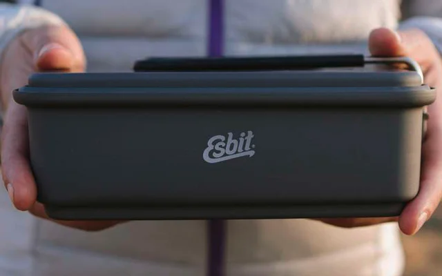 Esbit Trockenbrennstoff Kochset 1100 ml hardanodisiertes Aluminium