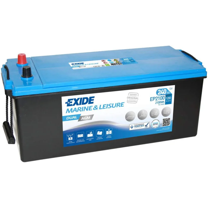 Exide Dual AGM EP 2100 – 240 Ah