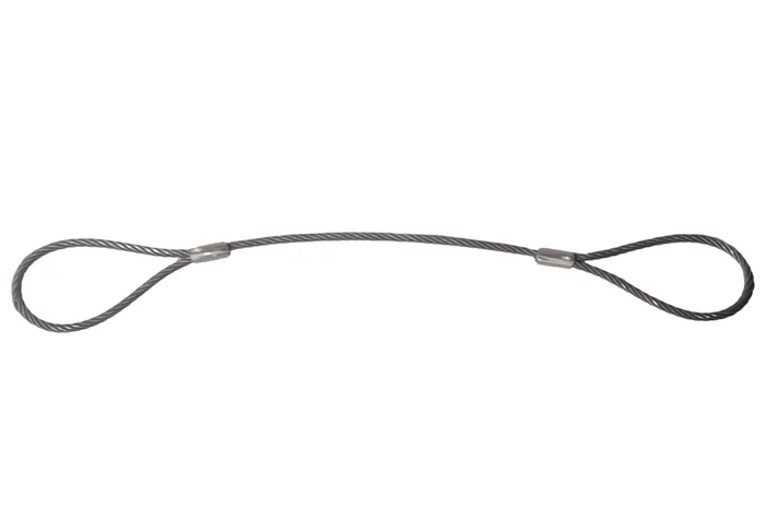 Fangseil für ungebremste Anhänger aus Stahl – 53 cm