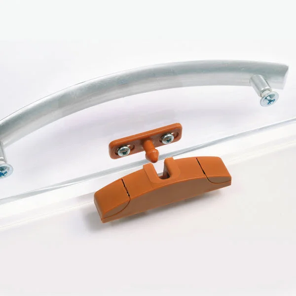 Fawo Möbelschnäpper WK komplett mit Gegenstück, braun