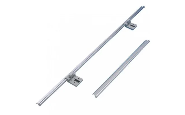 Fawo Tischgleitschiene Setverpackung silber/grau