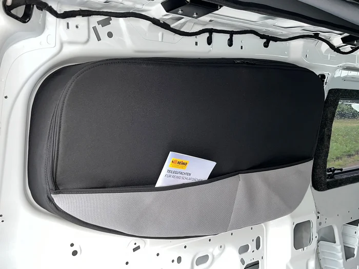 Fenstertaschen für Ford Transit Custom V710 >2023 (ohne Innenverkleidung) hinten links