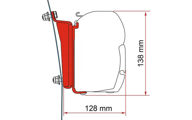 Fiamma Adapter Kit Ford Transit H3 für F45 Markisen