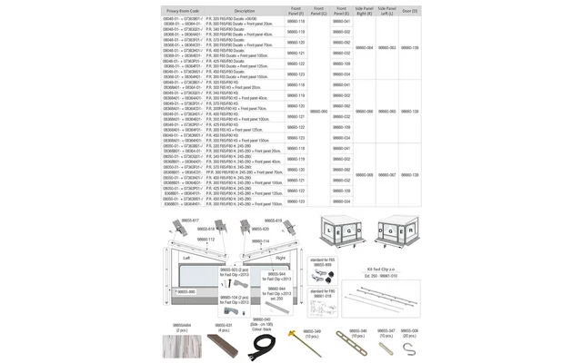 Fiamma Befestigungskit für Clipsysystem S für Privacy Room Fiamma Artikelnummer 98655-899