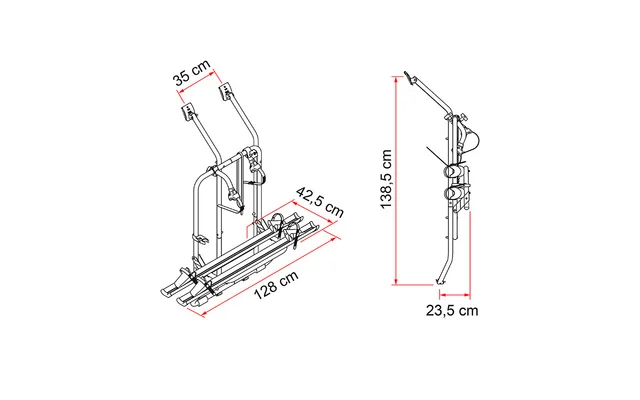 Fiamma Carry Bike VW T4 D Fahrradträger für VW T4 mit Doppeltür