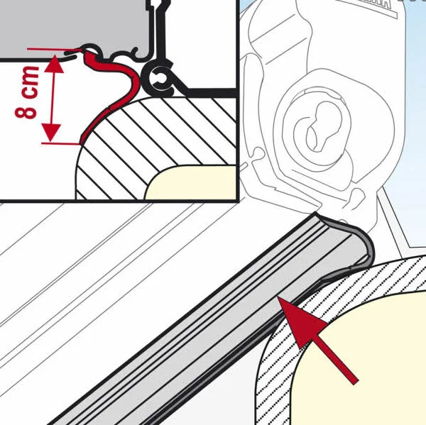 Fiamma Dichtband Rain Guard Lower für F45 S