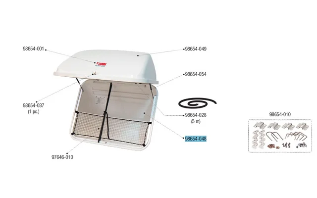 Fiamma Ersatzboden und Rahmen passend für Ultra Box 320 – Fiamma Ersatzteilnummer 98654-048