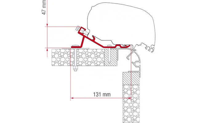 Fiamma Kit Bailey Markisenadapter für Fiamma F80 / F65