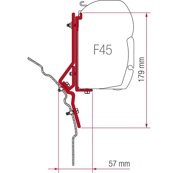 Fiamma Kit F45 – VW T4 / VW T4 Lift Roof