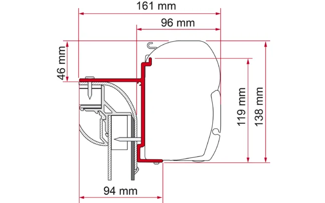 Fiamma Kit Pilote Explorateur Markisenadapter für Fiamma F45