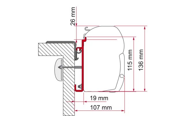 Fiamma Kit Rapido Serie 9 Halterung für F45