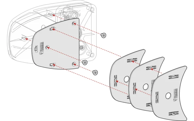 Fiamma Kit Spacer Safe Door ab 2017 Montagekit für Fiamma Safe Door