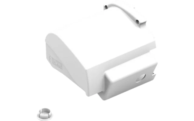 Fiamma linke Endkappe Motor Kit für Markise F80L – Farbe Polar White Fiamma Ersatzteilnummer 98673-175