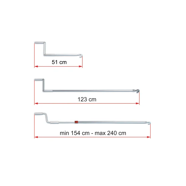 Fiamma Markisenkurbel Short Länge 51 cm (Nr. 01756B01A)