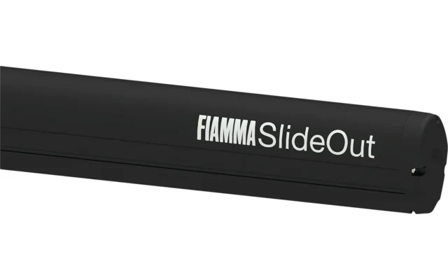 Fiamma Slide Out Wandmarkise für mobile Fahrzeugwände (Deep Black / Royal Grey)