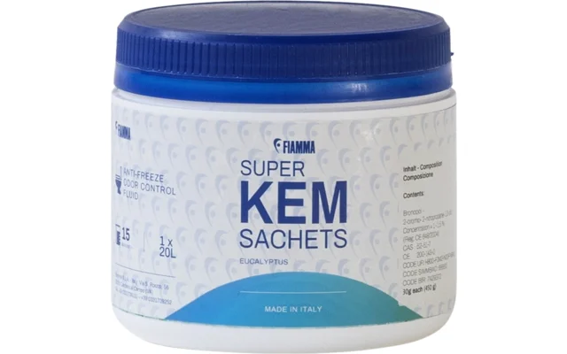 Fiamma Super Kem Sachets pulverförmigen und duftenden Reinigungsmittels 15 Stück