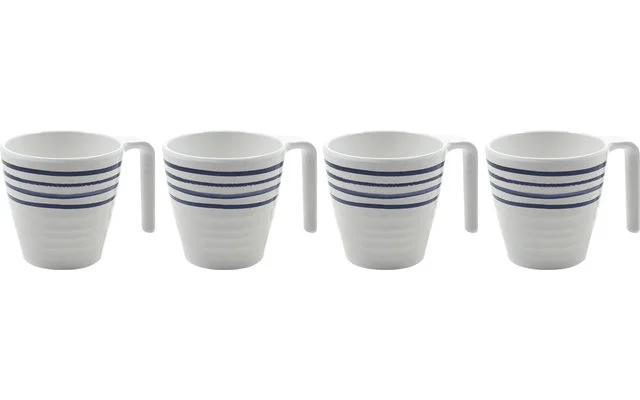 Flamefield Azure Melamin Tassen 300 ml 4-tlg.