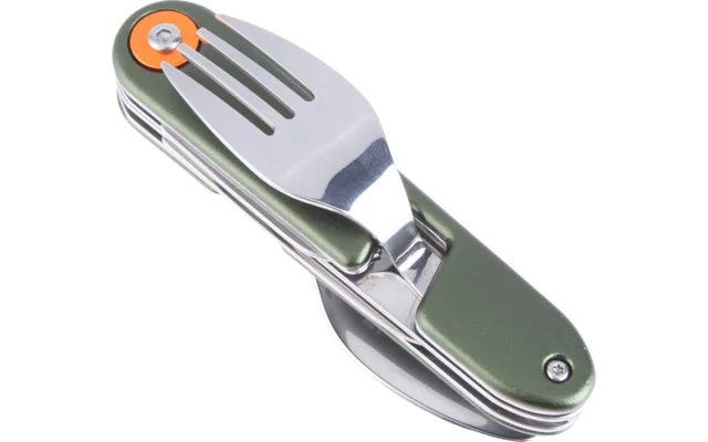 Flamefield Besteckset 4-in-1 magnetisch tragbar Waldgrün