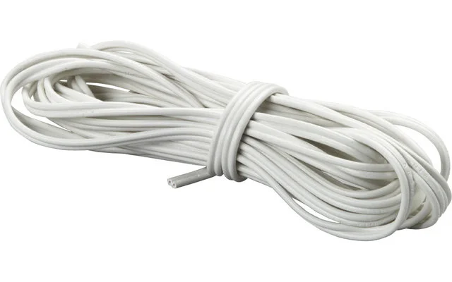 Flexible Zwillingsleitung Weiß 0,75 mm² Länge 5 m