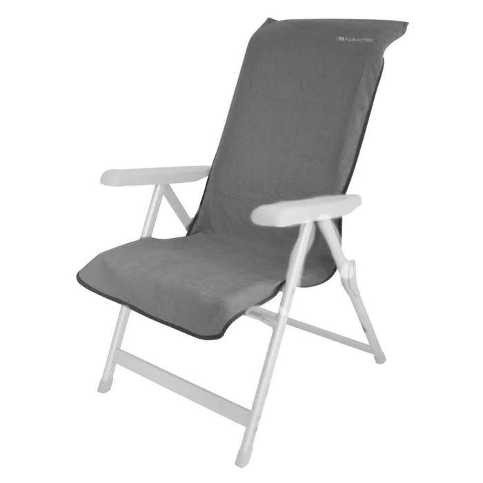 Frankana Frottee Stuhlauflage grau