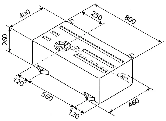 Frisch- und Abwassertank – 75 l – EV 1501