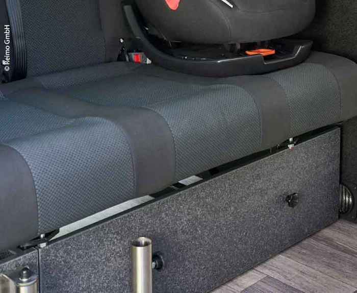 Frontblende Schlafsitzbank VW T6/5 V3100 starr Gr.17 Dekor Basalt Montiert