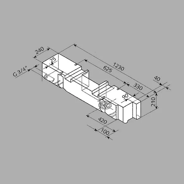 Fusion Abwassertank 53 Liter speziell für VW T 4