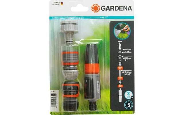 Gardena Grundausstattung Set Wasserhahn- und Schlauchverbindung 4-tlg.