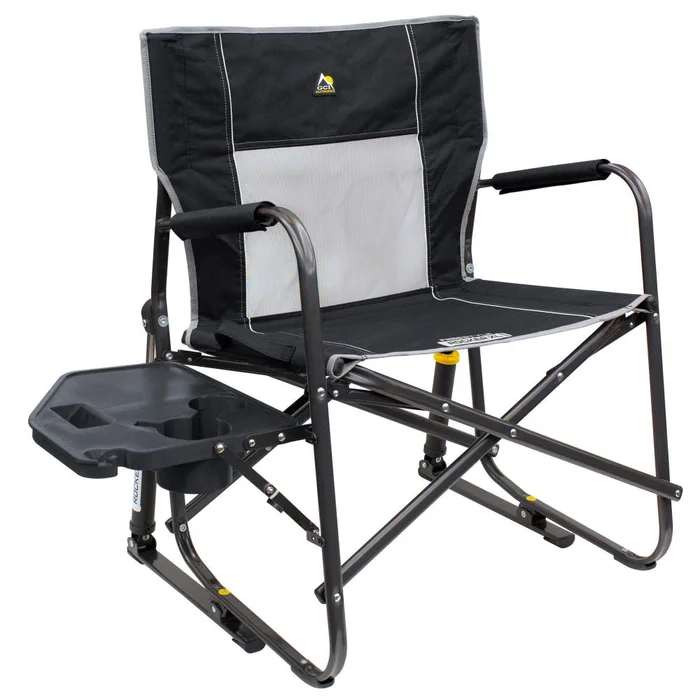 GCI Outdoor Schaukelstuhl Freestyle Rocker XL mit Tisch, schwarz