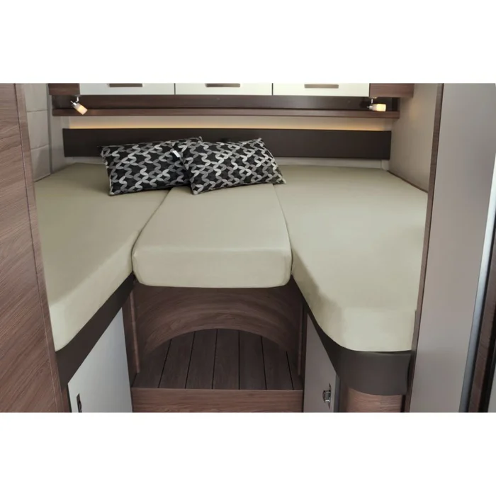 Genkinger Spannbettlaken-Set 3-teilig für Heckbetten, sand