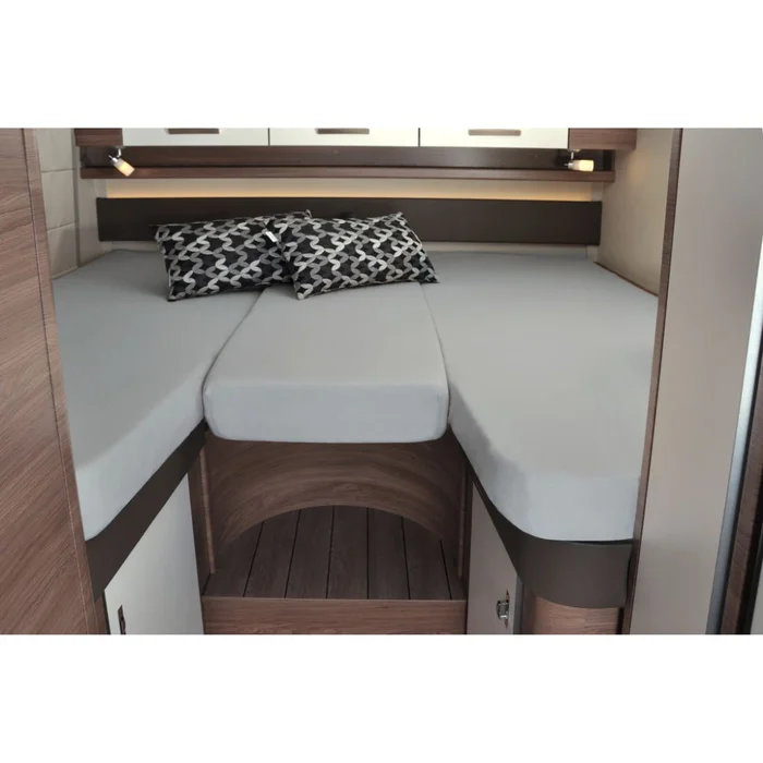 Genkinger Spannbettlaken-Set 3-teilig für Heckbetten, silber