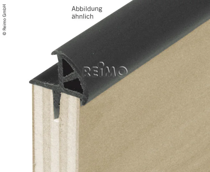 Gepolsterter Türumleimer Mittelgrau – 25m Rolle