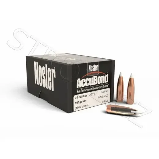 Geschosse Nosler AccuBond .30 cal, dia .308, 165grs