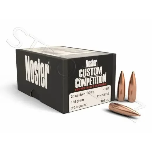 Geschosse Nosler Custom Competition .30 cal, dia .308, 155grs Originalpreis