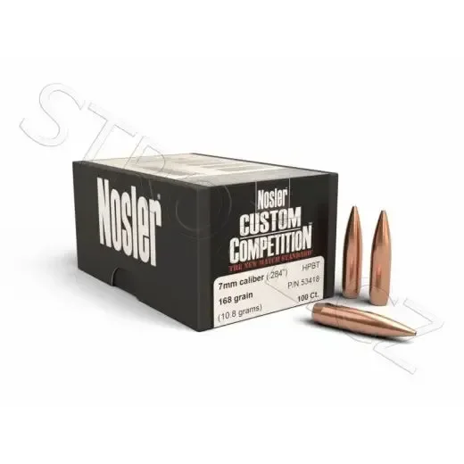 Geschosse Nosler Custom Competition 7mm, dia .284, 168grs