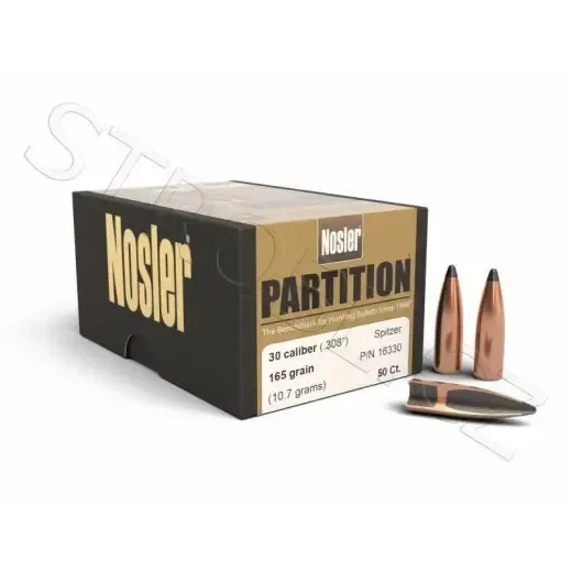 Geschosse Nosler Partition .30 cal, dia .308, 165grs Originalstil online
