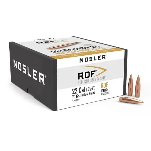 Geschosse Nosler RDF .22 cal, dia .224, 70grs
