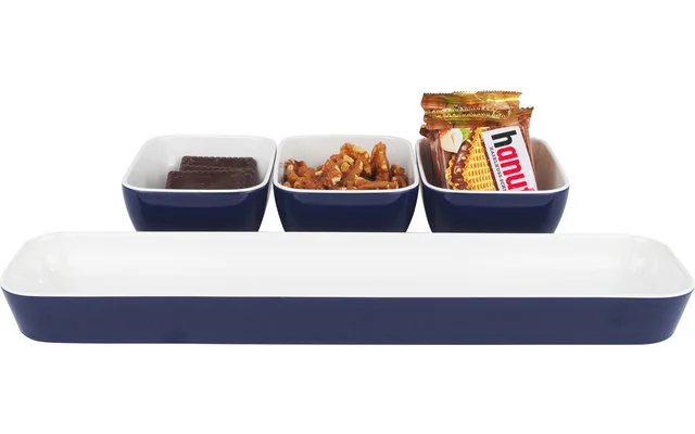 Gimex Bistrotablett mit 3 Snackschalen