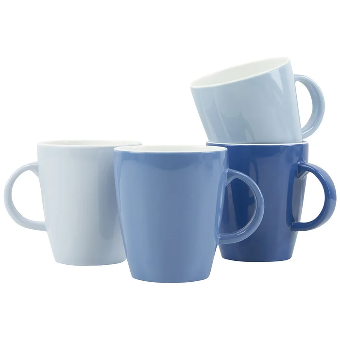 Gimex Henkelbecher Colour Line 4-teilig, blau