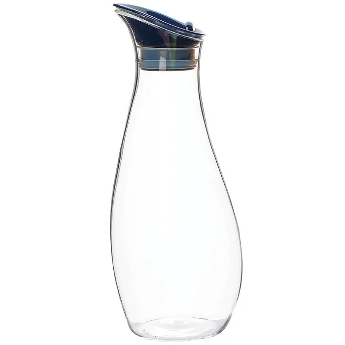 Gimex Karaffe mit Schwing-Deckel 1 Liter, navy blue