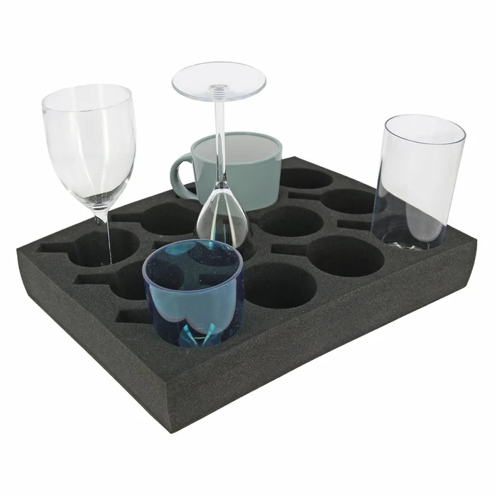 Gläserhalter aus Schaumstoff INCASA