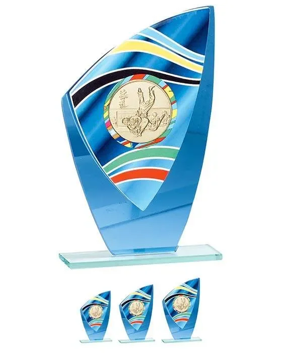 Glaspokal verspiegelt mit Emblem Stilladen