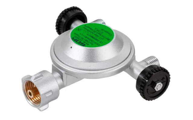 GOK EN61 Niederdruckregler KLF auf G1/4LH-KN Ausgangsseitig mit 3 Abgängen