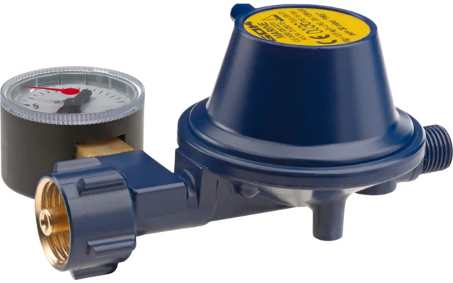 GOK Gasregler EN61 0,8kg/h 30mbar KLF x G1/4LH-KN PRV Man. Marine SV