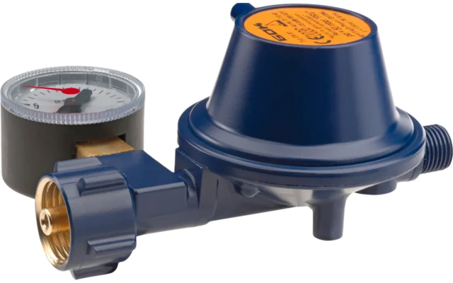 GOK Gasregler EN61 50mbar KLF x G1/4LH-KN PRV Man. Marine SV