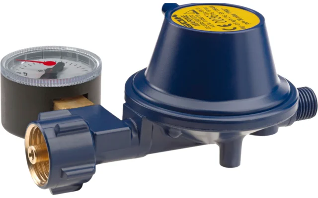 GOK Gasregler EN61-DS 1,5kg/h 30mbar KLF x G1/4LH-KN-90G UEDS MAN MAR SV