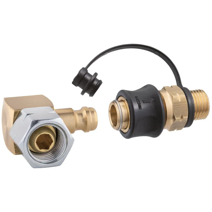 GOK Steckkupplung Set G 1/4 LH-KN x G 1/4 LH-ÜM 90 Grad